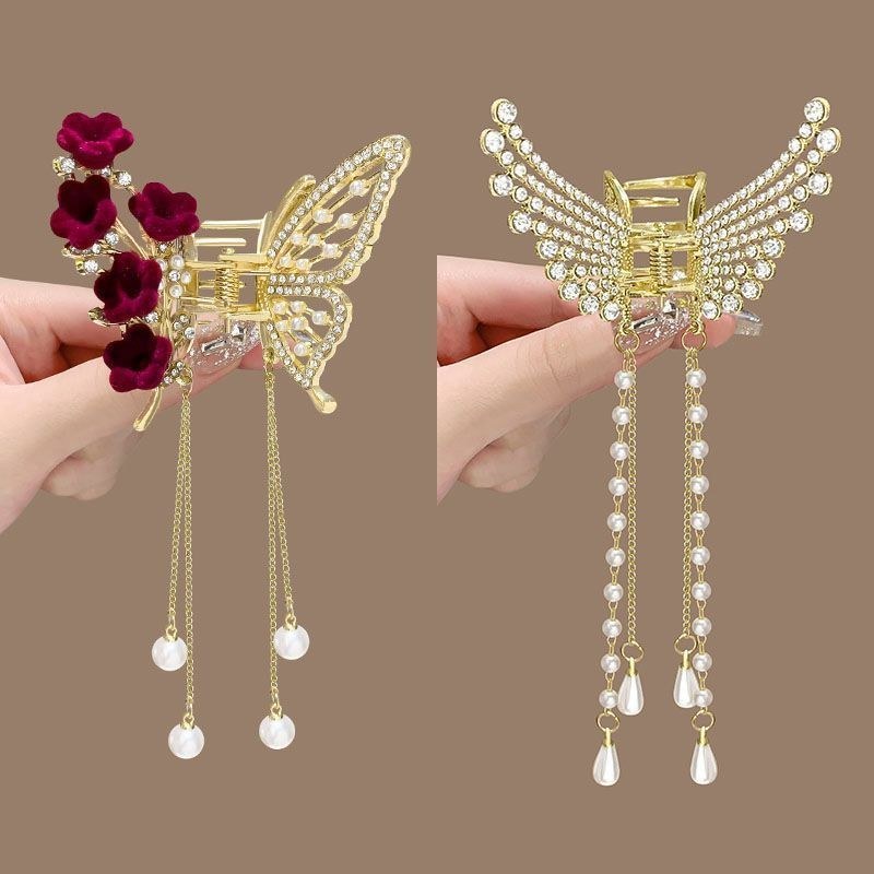 พู่กิ๊บมุก design สวยงาม สไตล์นางฟ้า สำหรับแฟชันหรูหรา