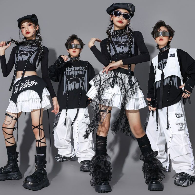 เด็ก Hiphop ชุดสาวแจ๊สเต้นรําเครื่องแต่งกายเด็ก Hiphop ชุดเด็ก Hiphop ชุด8178266647041221