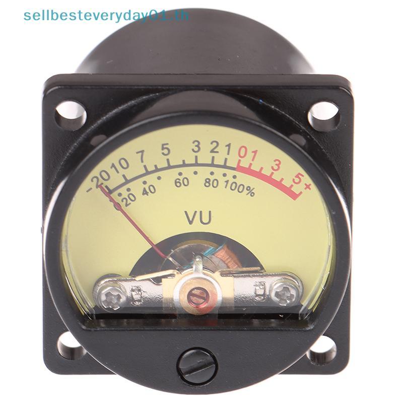 & Sellingbest & 1 PC แผง VU Meter 6-12V หลอดไฟ Warm Back Light Recording Audio Level Amp Meter .