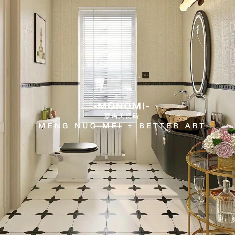 xinpin French Vintage Style Small Floral Tiles300x300Balcony Bathroom Kitchen Floor Tiles Internet C