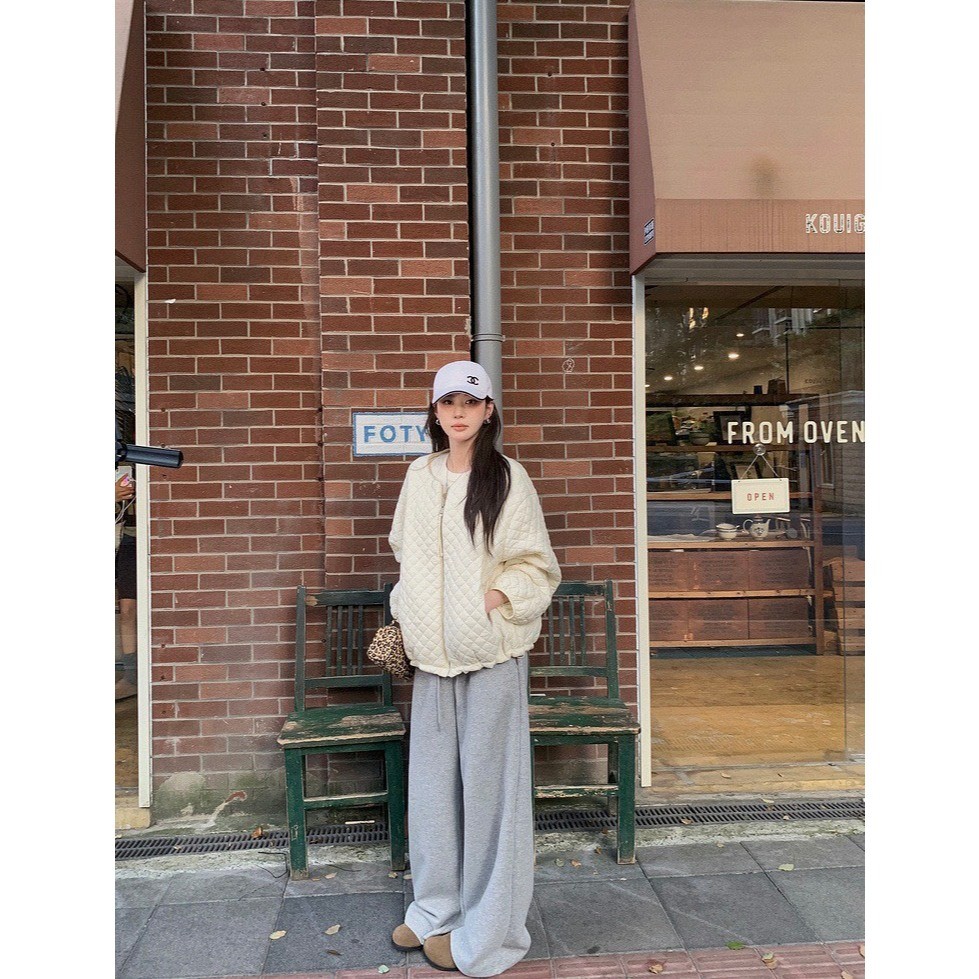 ❤ 🧵 🇰🇷 W8062 กางเกงขายาว เอวสมอค แต่งเชือก มีกระเป๋าสองข้าง ผ้ายืดหยุ่นได้ดี แฟชั่นเกาหลี TAG WG.WE 🧵🧡 - รูปที่ 7