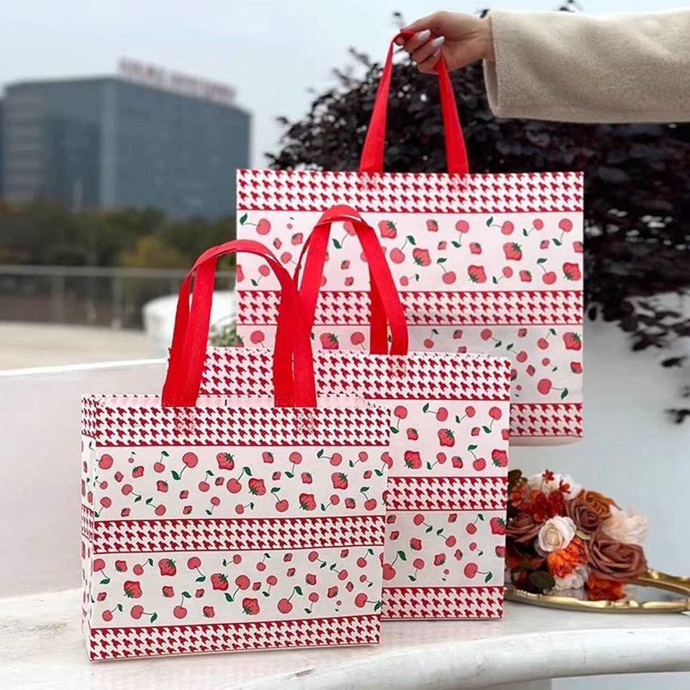 กระเป๋า takeaway bag พับได้ เคลือบฟิล์ม eco-friendly