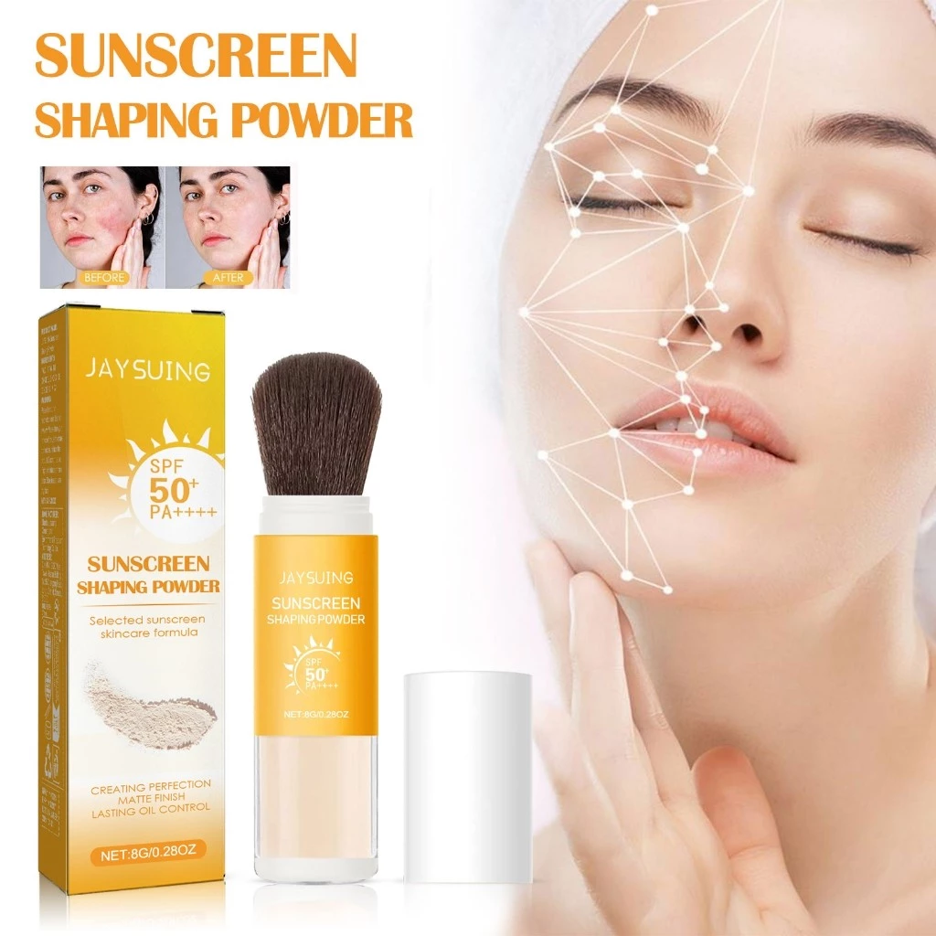 Jaysuing สติ๊กกันแดด SPF 50+ PA++++ แป้งกันแดด แป้งฝุ่นกันแดด กันแดดบางเบา สดชื่น แป้งกันแดด ครีมกันแดดแป้งแต่งหน้าเบาระ