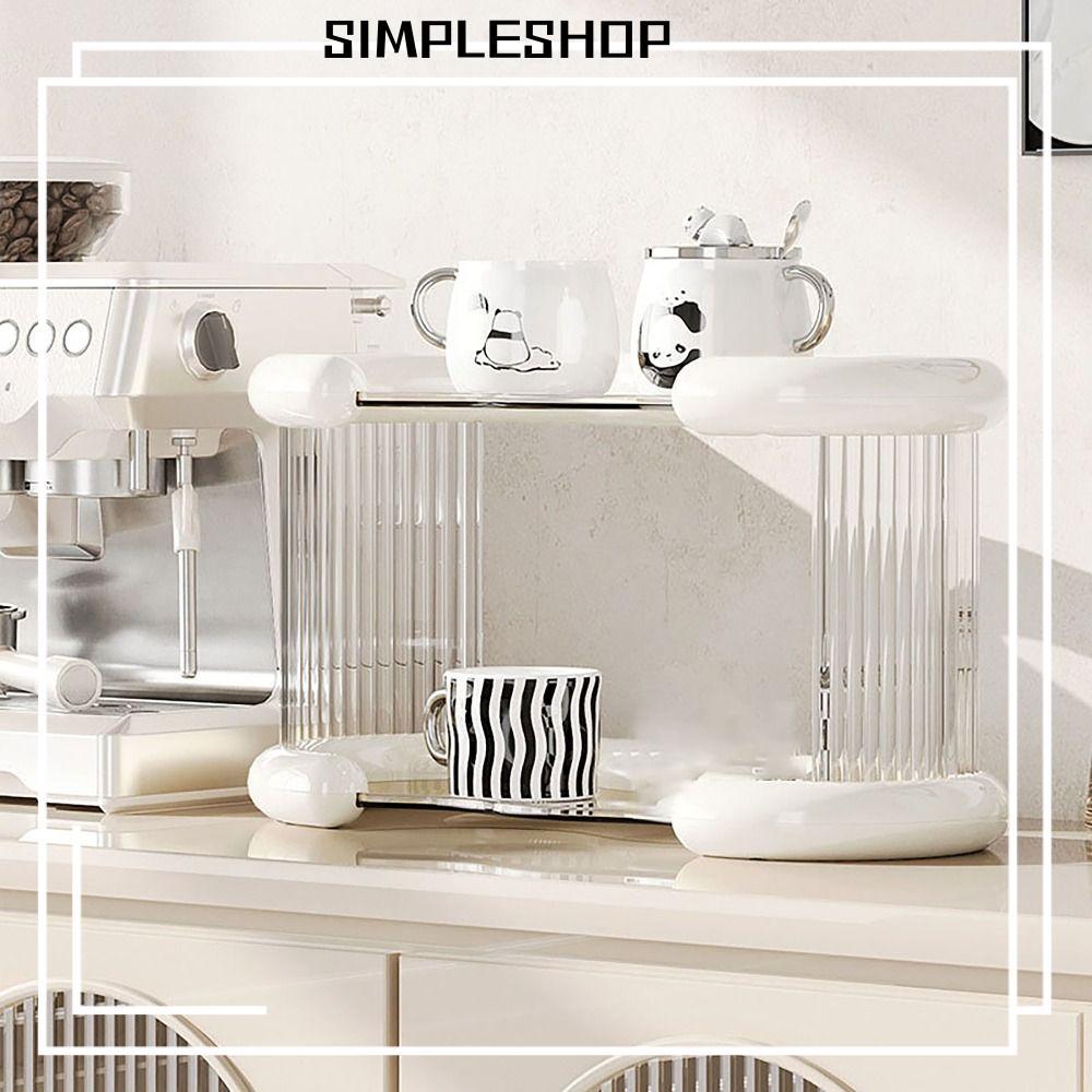 SIMPLESHOP Commodity Shelf, Layered Good Bearing Capacity Storage Rack, Simple Non-slip Rubber Pad M