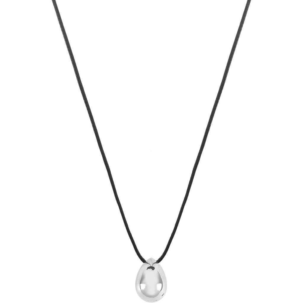 สร้อยคอผีเสื้องู 9ct สำหรับผู้หญิง มาพร้อมจี้ลูกปัดกลมไม่สม่ำเสมอ