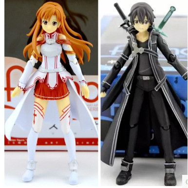 ดาบศิลปะออนไลน์ figma Asuna Kirito Kiriko Shino มือสํานักงานตุ๊กตาตกแต่ง NTZdjmO9Z41225