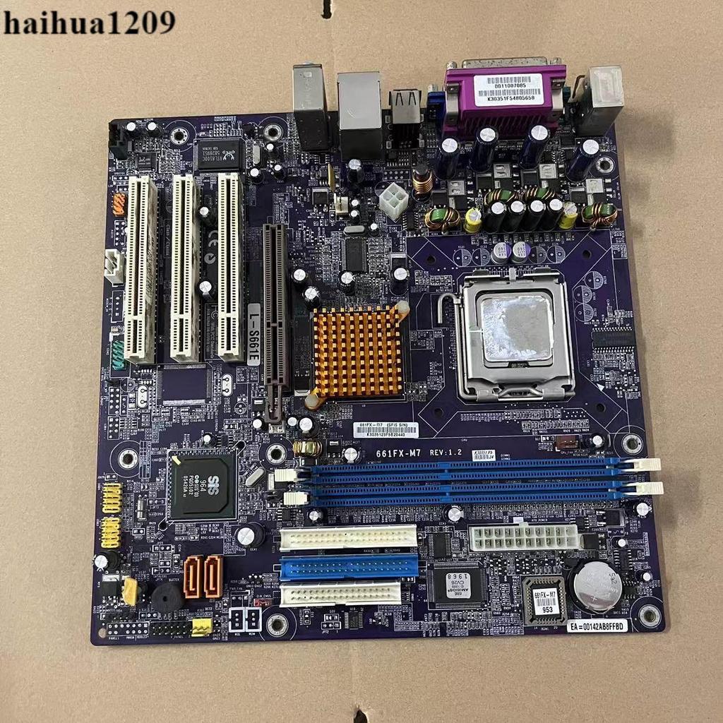 Elite 661FX-M7 L-S661E 661GX-M7 เมนบอร์ดคอมพิวเตอร์เดสก์ท็อปรองรับการ์ดเครือข่าย DDR1