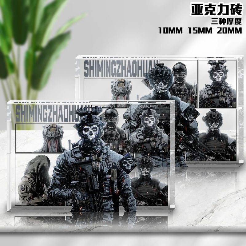 Ghost Keegan Konig Nikto Kruger COD อิฐอะคริลิกตกแต่งโต๊ะ สินค้าเกม