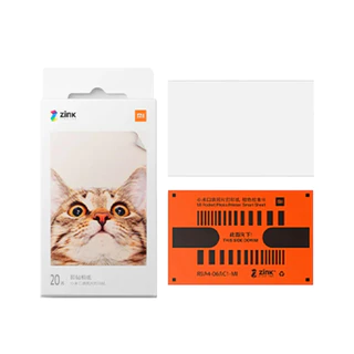 Xiaomi Portable Photo Printer Paper 2x3 inch 20-Sheets กระดาษปริ้น กระดาษพิมพ์ไร้หมึก