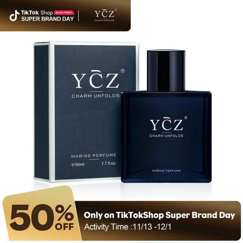 YCZ Midnight Marine Eau De Parfum - สprühe Unisex สุภาพบุรุษและสตรี กลิ่นสดชื่นจากท้องทะเล ไม้มณี แล