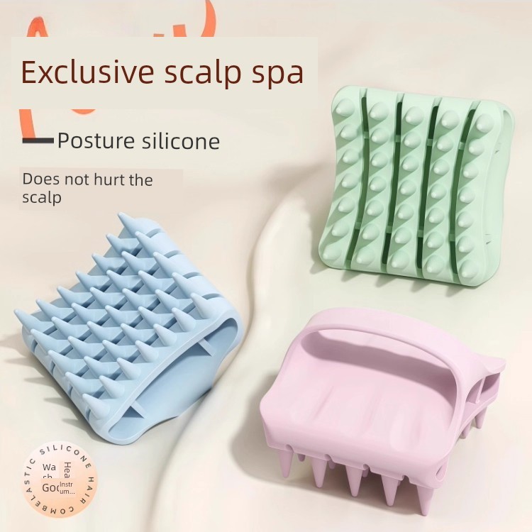 แปรงสระผม konvy แปรงสระผม แชมพูนวดหวีผู้ชายผู้หญิงหนังศีรษะแชมพูแปรงไม่เจ็บผมทําความสะอาดลึกป้องกันอ