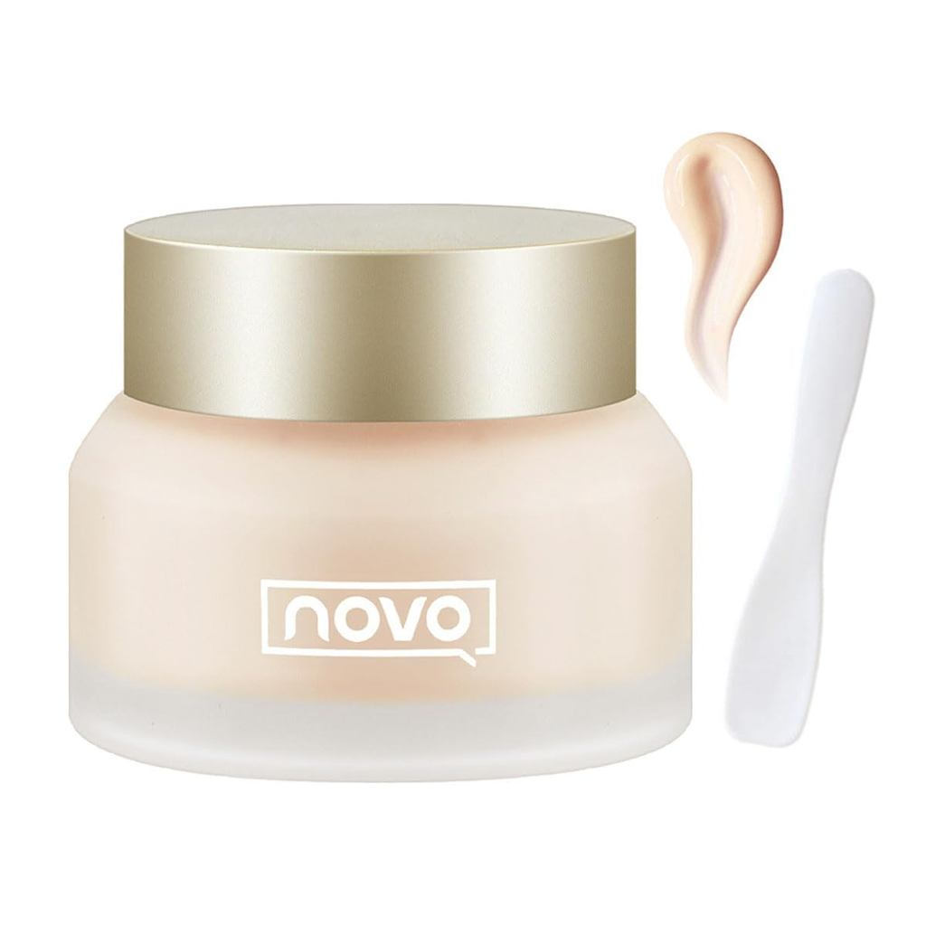 Novo Liquid Foundation Cream, Novo คอนซีลเลอร์ Face Foundation Base Cream แต่งหน้าคอนซีลเลอร์ที่มีปร