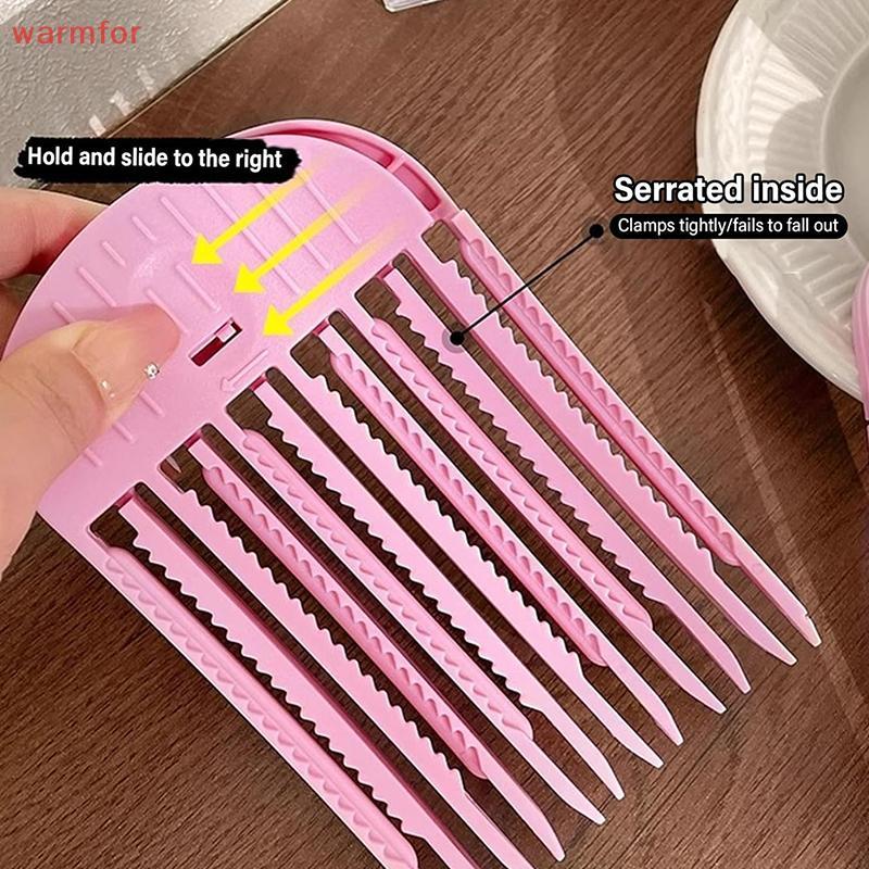 (warmfor) 2 ชิ้นปุยรากผมคลิปผม Root Top Artifact Bangs Braidersb ไม่มีรอยต่อ 3/6 ฟันผมจัดแต่งทรงผม H