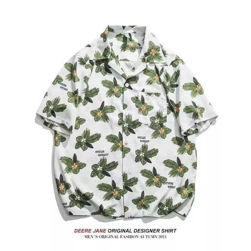 เสื้อลายดอกสงกรานต์ผู้ชาย ไซส์ M-3XL รุ่น R012