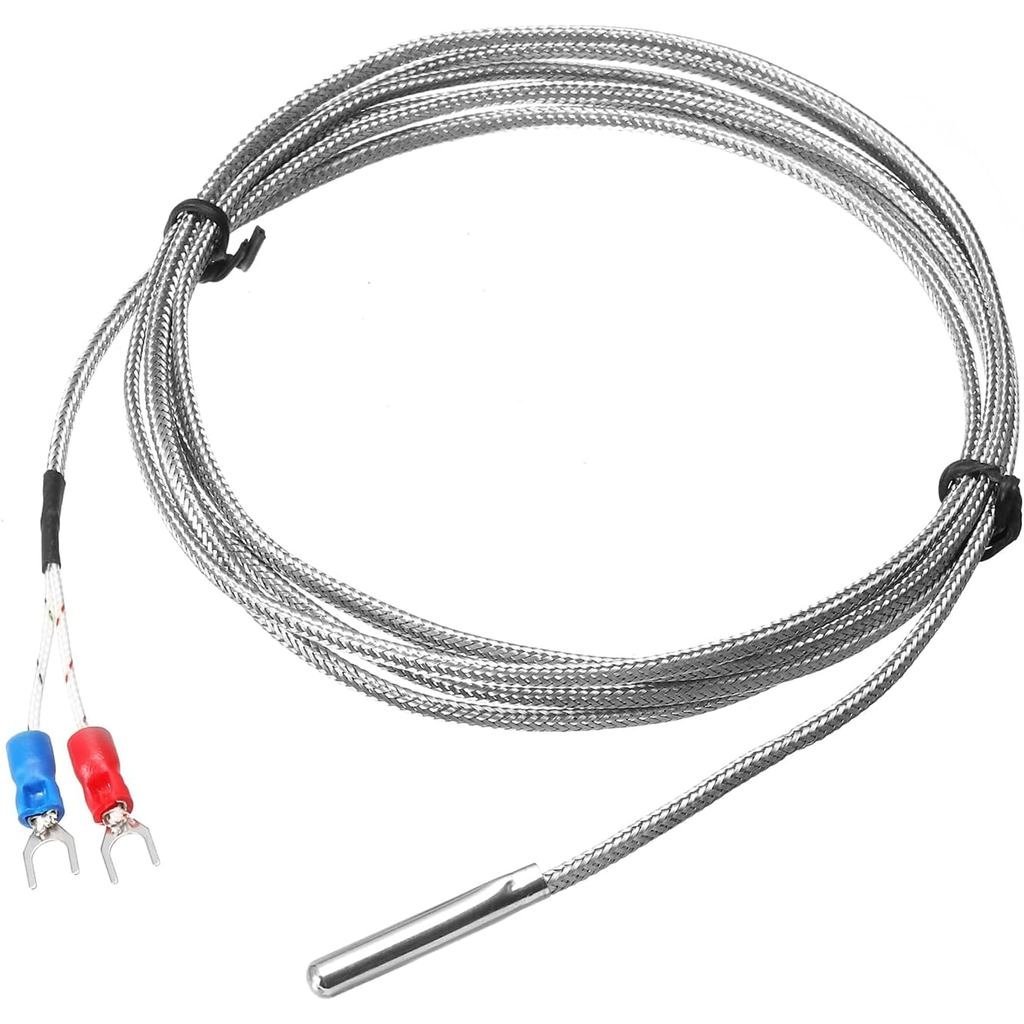 Generic E Type Thermocouple Temperature Sensor Probe 4x30mm 6.6ft Wire 0 to 600°C(32 to 1112°F) Stai