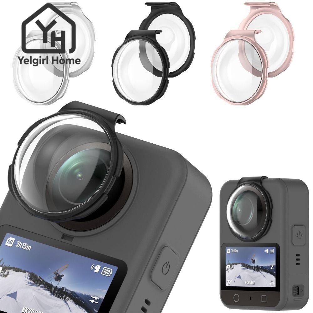 YELGIRLB 2 ชิ้นเลนส์ป้องกัน DJI Osmo - กระจก HD Anti-scratch Professional สำหรับกล้อง 360 องศา (อุปกรณ์เสริมกันรอยและกระแทก)