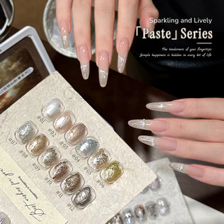 MORDDA - ยาทาเล็บเจลกลิตเตอร์สีทองและเงิน 12 สี เหมาะสำหรับงานออกแบบเล็บแบบ 3 มิติ