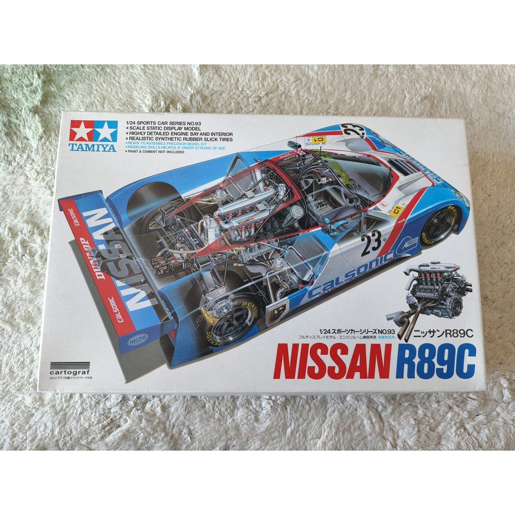 Tamiya 24093 Nissan R89c พิมพ์ 1/24 ยี่ห้อใหม่ C Club สติกเกอร์น้ํา Intact จัดส่งฟรี