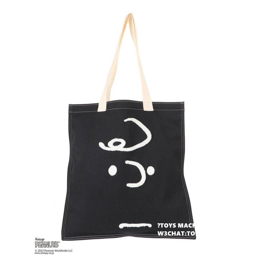 SNP0644 M3rry J3nny Snoopy Charlie Brown ปักผ้าใบกระเป๋าสะพายความจุขนาดใหญ่พร้อมสต็อก