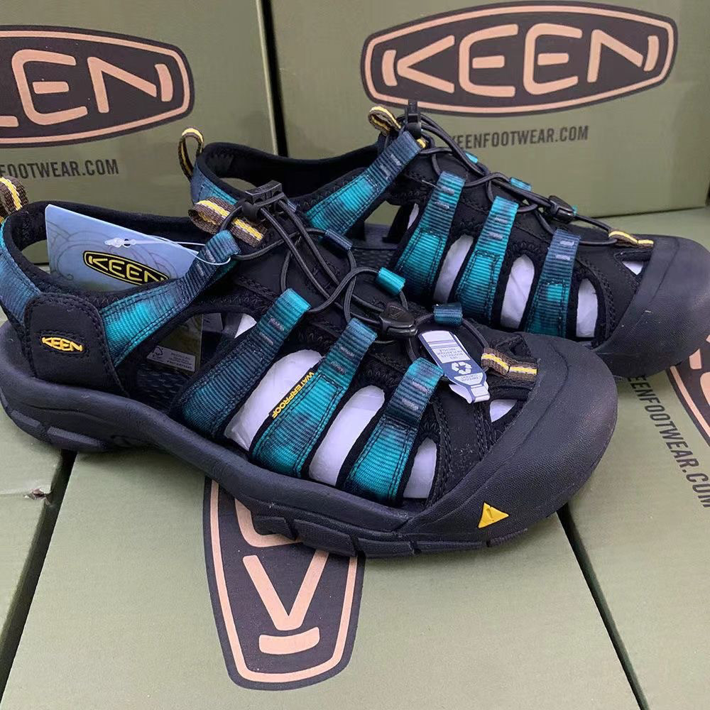 Koen KEN NEWPORT H2 รองเท้าแตะหุ้มนิ้วเท้ากลางแจ้งสีครบรอบ Anti-Slip Anti-Collision Wading River-Up 