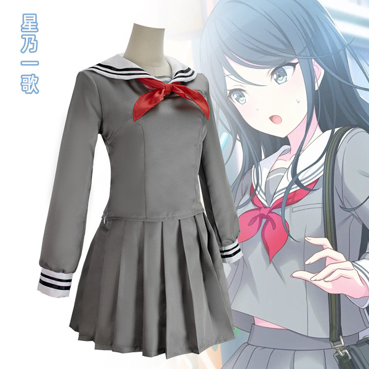 โครงการ.Cosplay.เซไก.เวทีสีสันสดใส.Hoshino.Ichika.ชุดcosplay.กะลาสี