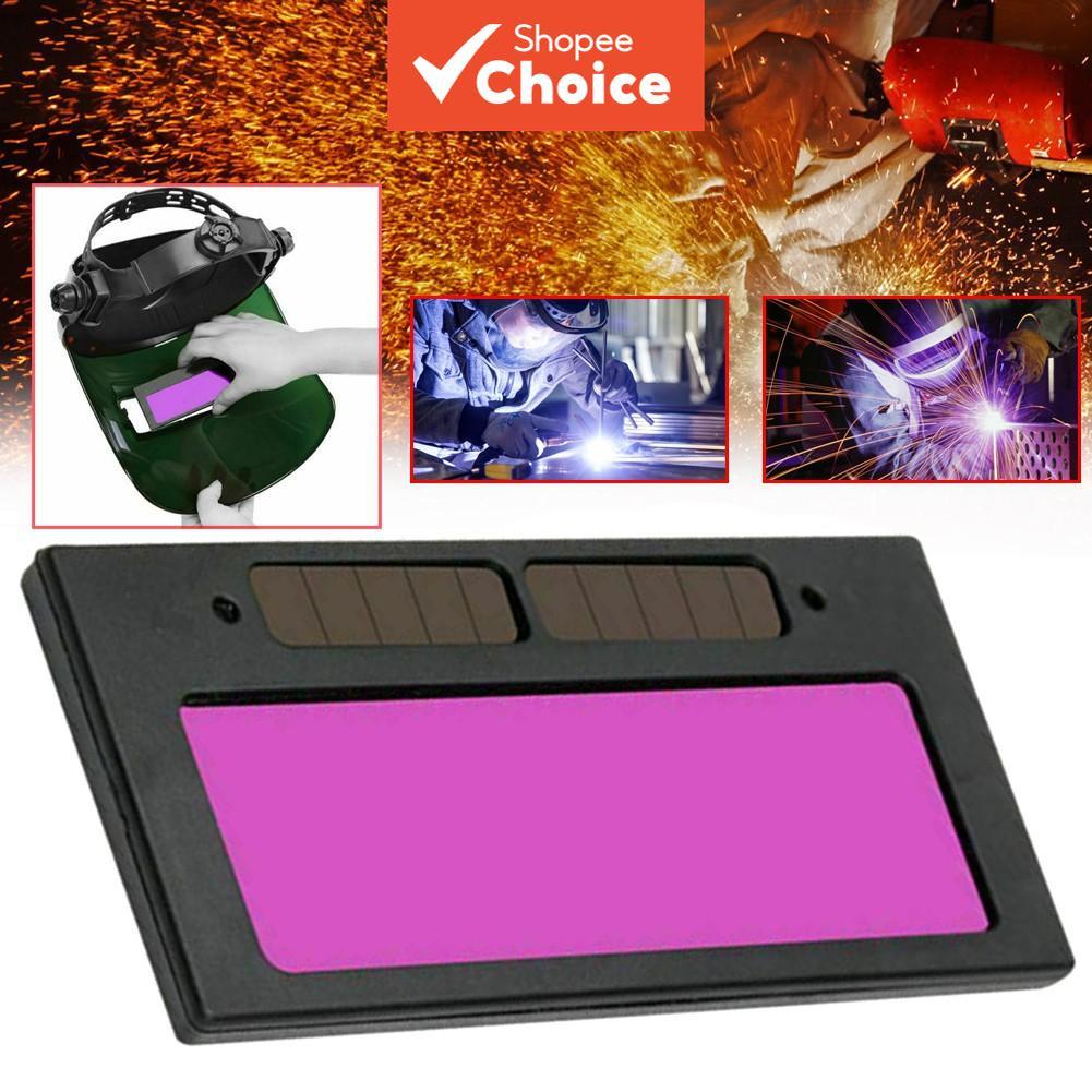 Solar Auto Darkening หน้ากากเชื่อม 10.8X5 ซม.ช่างเชื่อมแว่นตาหมวกกันน็อค 1 ชิ้น