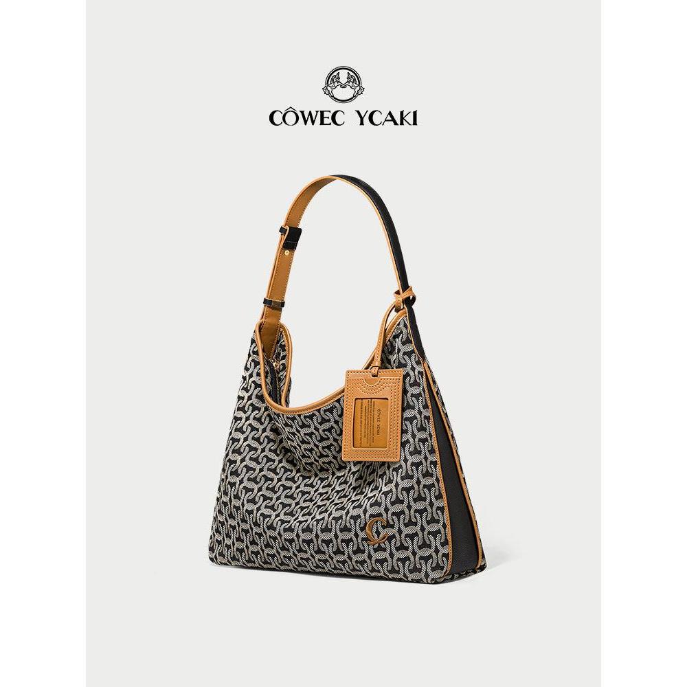 11CYWE อิตาเลี่ยน Tote Bag ความจุขนาดใหญ่ Commuter Bag Cross-body ไหล่รักแร้ hobo หญิงกระเป๋าหลวมรู้