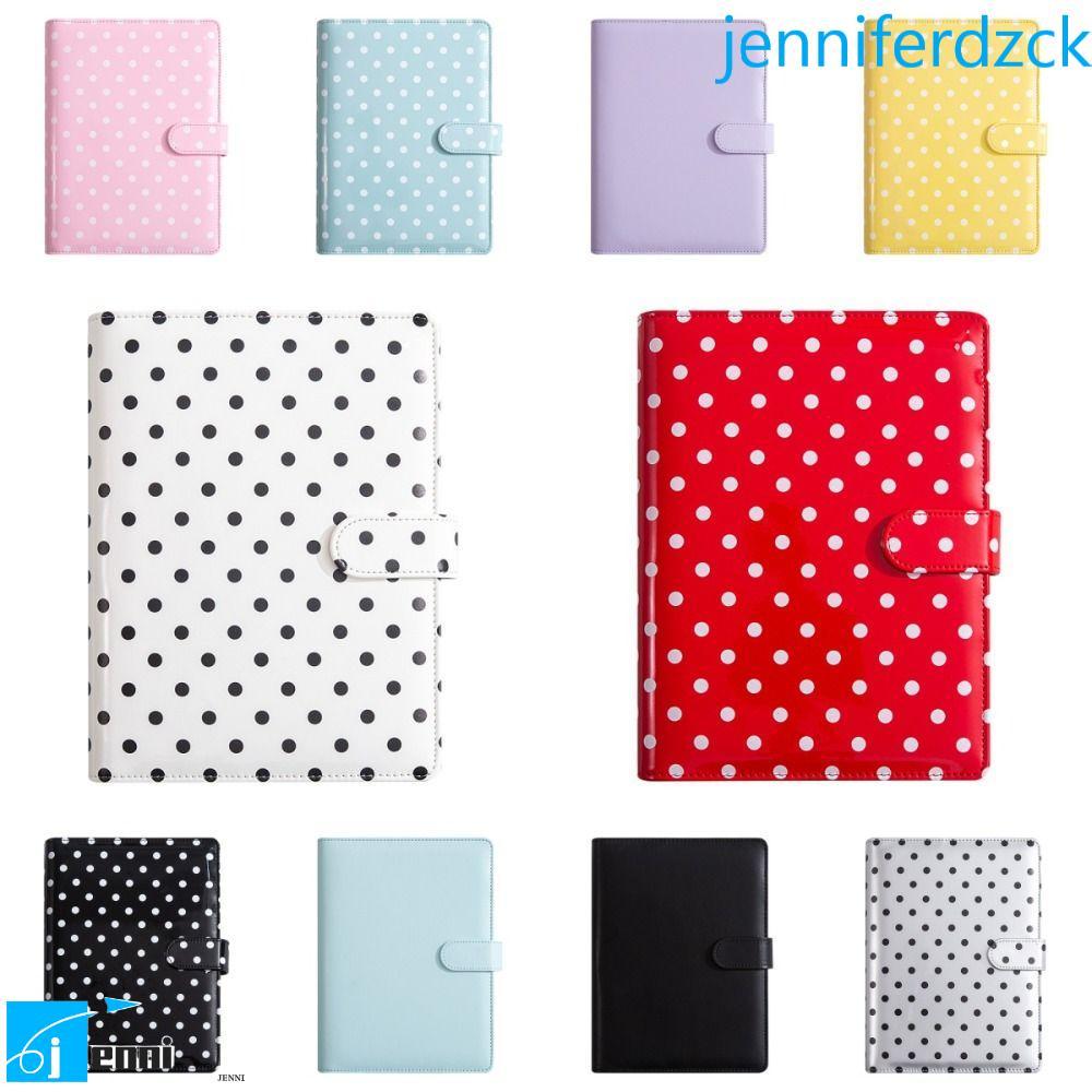 JENNIFE กระเป๋าเก็บเอกสาร A5 ปกหนัง PU 6 ห่วง พร้อมซองใส 25 ชิ้น สําหรับแพลนเนอร์/งบประมาณ