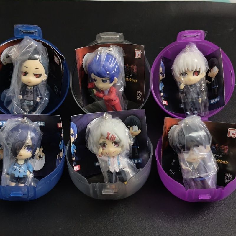 ของแท้ญี่ปุ่น Valley Tokyo Ghoul Mini ตัวอักษรขนาดเล็กจี้ 6 ชนิดสองมิติ Merchanded Valley d