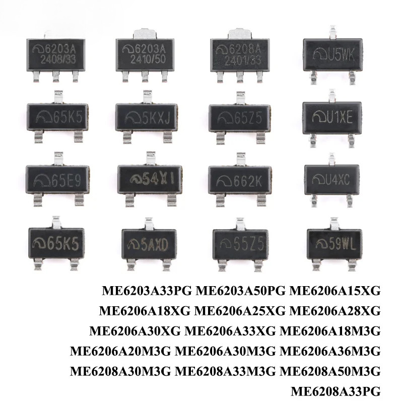 20 ชิ้น/1 ชิ้น 6203A 2408/33 6203A 2410/50 65E9 65K5 5KXJ 54X1 65Z5 662K 5AXD 55Z5 59WL U4XC U1XE U5