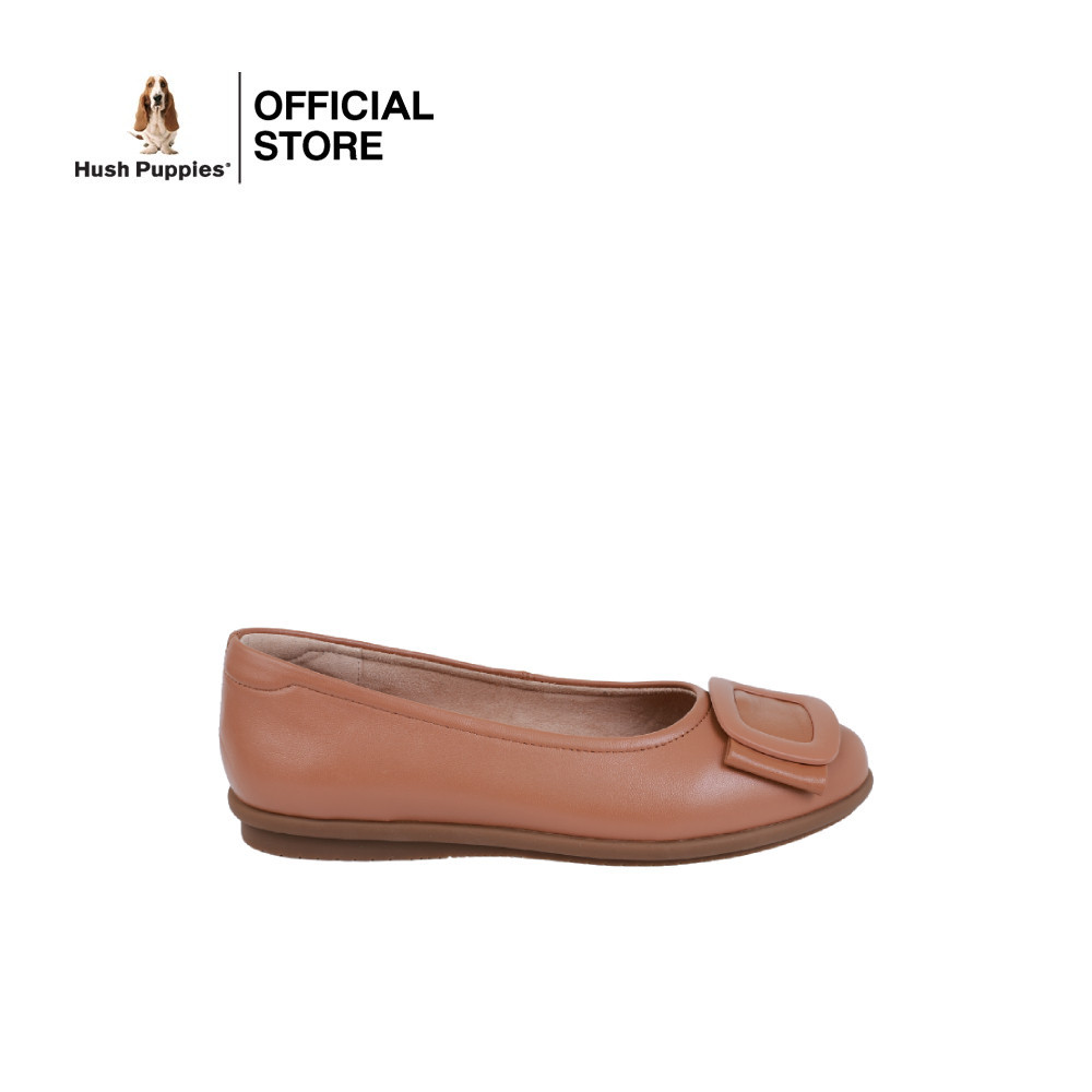 Hush Puppies รองเท้าผู้หญิง รุ่น  HP 8WCFI1715Z - สีน้ำตาล (รองเท้าลำลองหนังแท้ แบบสวม)