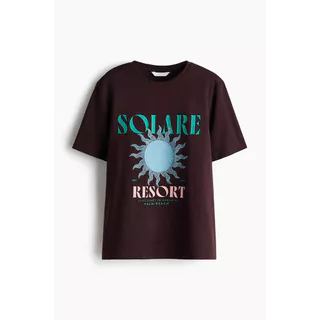 H&M(เอชแอนด์เอ็ม) เสื้อยืดพิมพ์ลาย ผู้หญิง 1330170_6