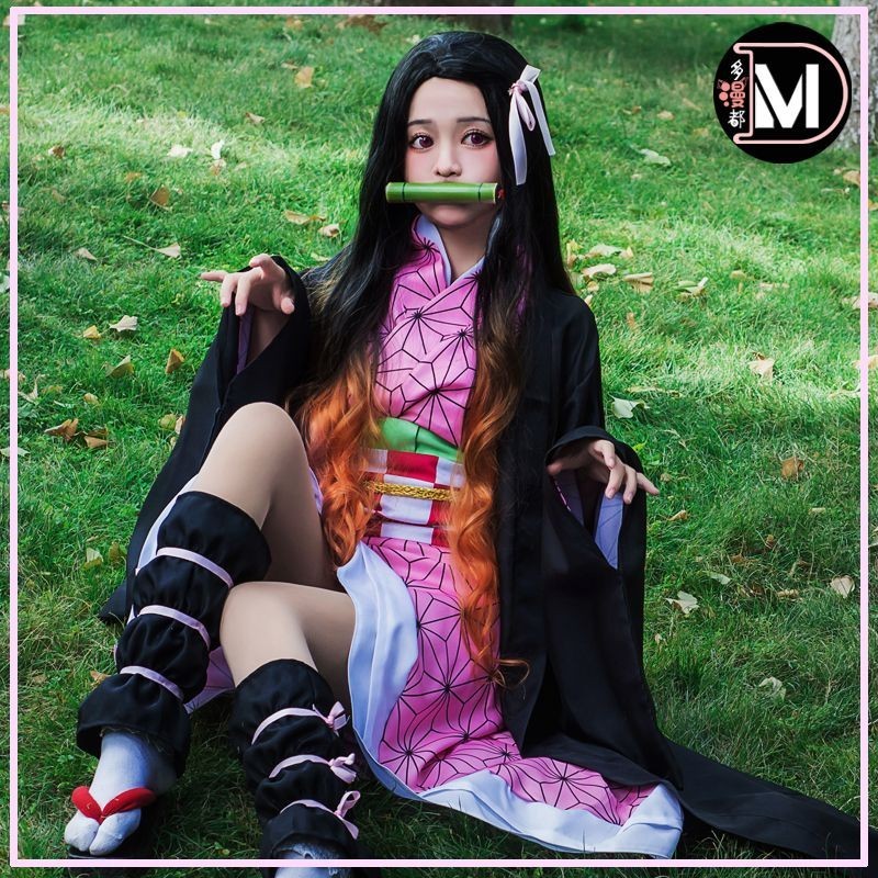 เสื้อผ้า Cosplay Nezuko จากDemon Slayer สำหรับเด็ก