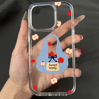 เคสมือถือ For iPhone 13 11 15 16 Pro Max Case iPhone 11 12 14 17 Pro Max 13 14 Pro 15 Pro 17 Air การ์ตูนอะคริลิก 2 in 1