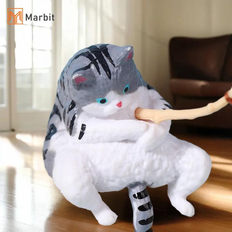Marbit 1/5 ชิ้นใหม่ถังปลาตกปลาแมวแขวน Mini Creative ภูมิทัศน์ตกแต่ง Aquarium ถังปลาเครื่องประดับ Miniature Figurines null