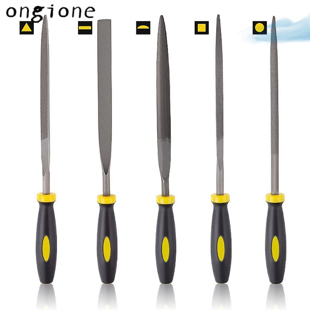 ONGIONE 5 ชิ้น/เซ็ต Hand File, Sharpening Hand เครื่องมือเข็มแฟ้ม,คุณภาพสูงสวนเครื่องมือยืดไม้แกะสลัก Rasp