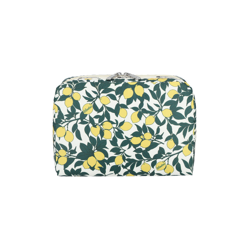 LeSportsac เครื่องสําอางทรงสี่เหลี่ยมขนาดใหญ่พิเศษ - Lemon Orchard