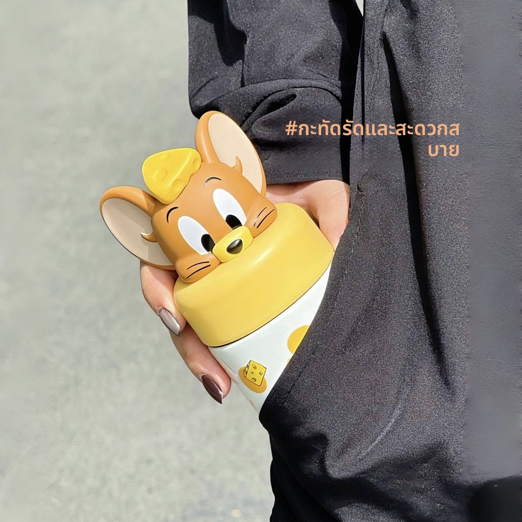 [โยกิ] แก้วเก็บความร้อนแมวและเมาส์ของแท้ | Disney Authorized 316 Stainless Steel Medical Grade | ถ้วยพกพาขนาดเล็กสําหรับเด็กผู้หญิง 200 มล | การออกแบบที่ทนต่อการกระแทกสําหรับเด็ก | พร้อมเชือก
