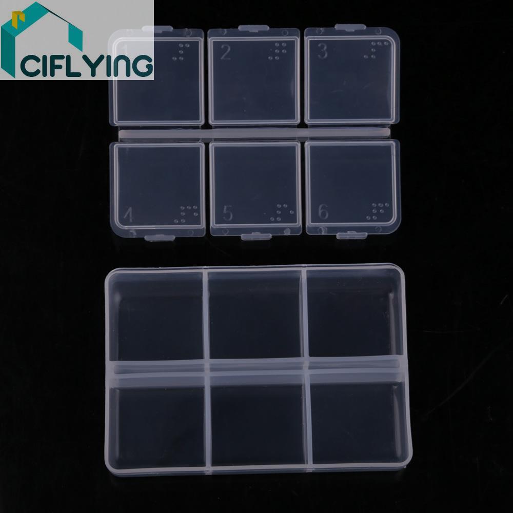 6 เซลล์ Mini Pill Organizer แบบพกพา Pill Case กล่องยารายสัปดาห์แท็บเล็ต Pill Storage Case สําหรับพกพ