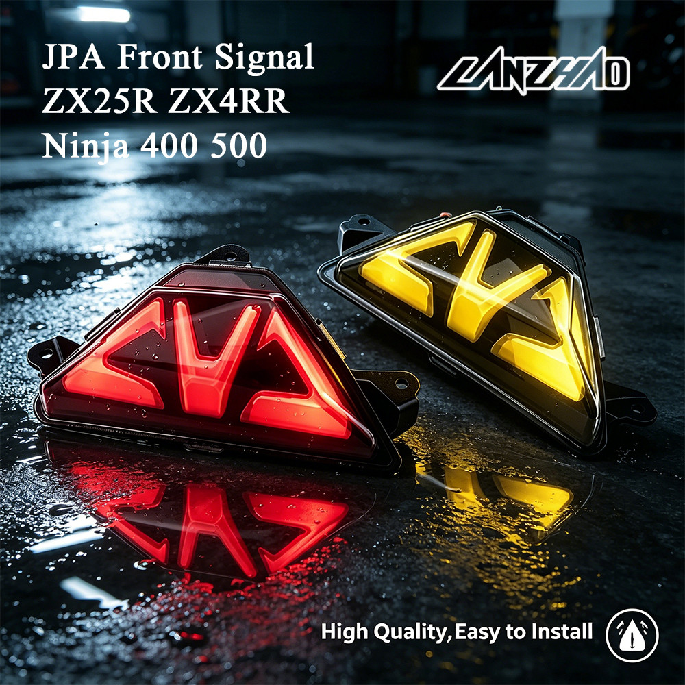 ไฟเลี้ยว LED ด้านหน้า JPA สําหรับ KAWASAKI ZX25r ZX4RR Ninja400 NINJA500 zx6r zx636