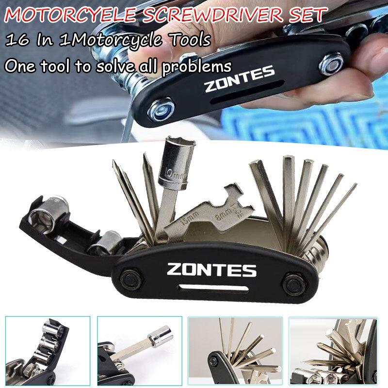 สําหรับ Zontes 368G 703RR 703F 350E 350D 350X GK350 368 350 D/M/E/K/G/R/T/S/V อุปกรณ์เสริมรถจักรยานยนต์สกรูเครื่องมือหกเหลี่ยมชุดประแจ