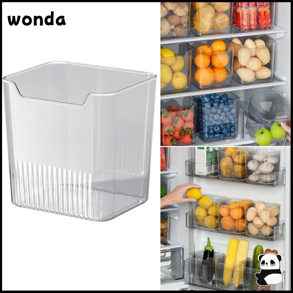 Wonda กล่องเก็บของประตูด้านข้างตู้เย็น, ชั้นวางการจําแนกอาหารมัลติฟังก์ชั่นชั้นวางตู้เย็น, การเก็บรักษาสดครัวออแกไนเซอร์อาหาร