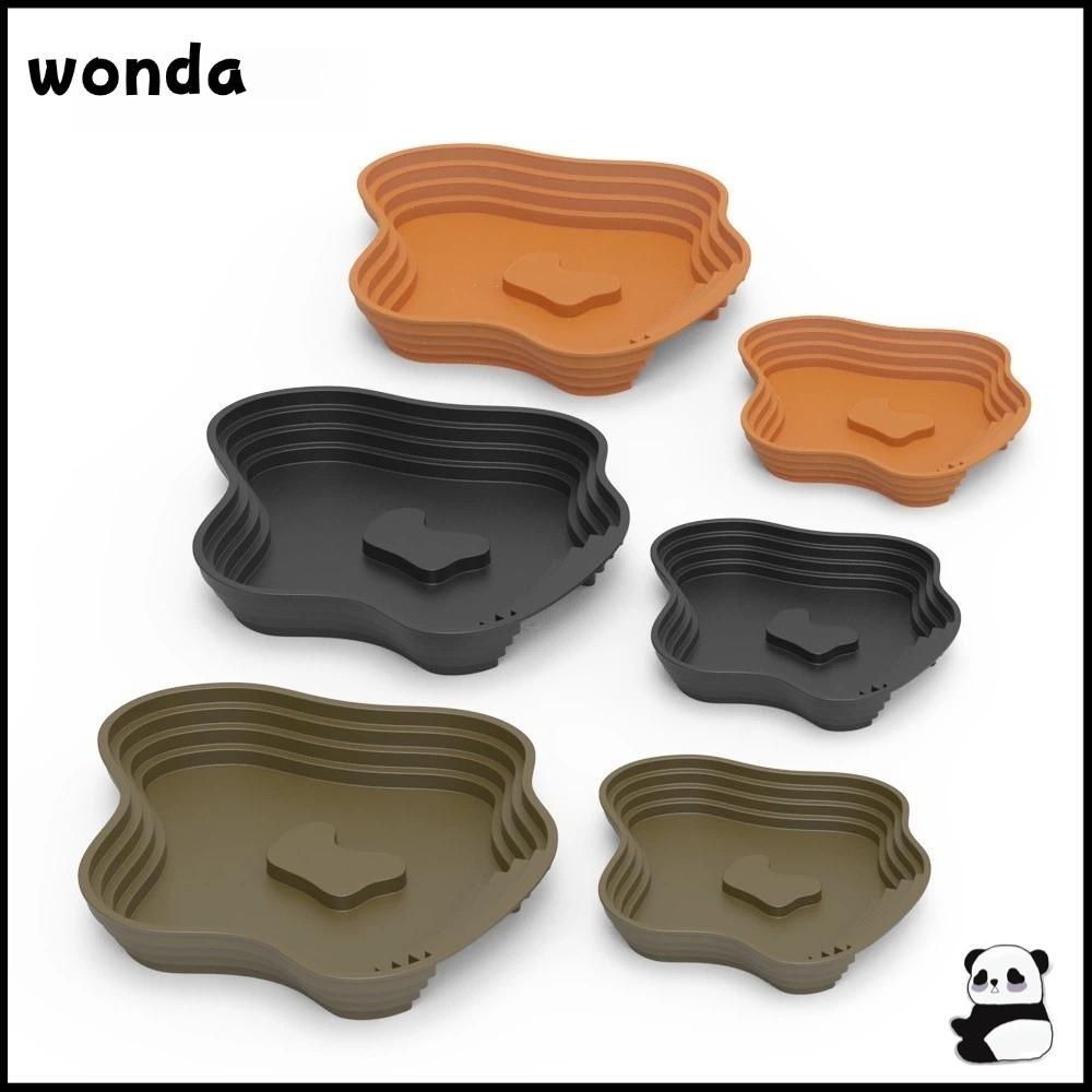WONDA อ่างน้ําเต่า, อ่างอาบน้ํากบแบบใช้คู่หลายขนาด, พลาสติกทนทานแบบขั้นบันไดสัตว์เลื้อยคลานอ่างอาบน้ําสัตว์เลื้อยคลานที่อยู่อาศัย