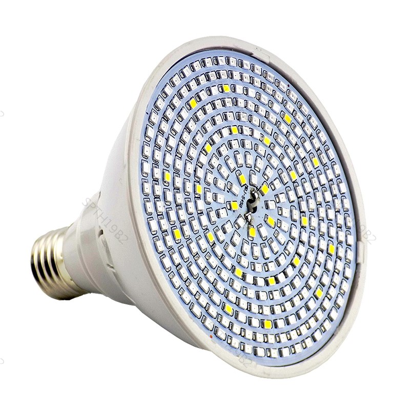 290 LED Plant Grow Light 10W โคมไฟเต็มสเปกตรัม E27 หลอดไฟ TH19B2