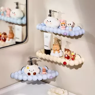 ถ้วยดูดห้องน้ําชั้นวางห้องน้ําอ่างล้างหน้าห้องน้ําติดผนังพรุนน้ํามุมชั้นเก็บของ