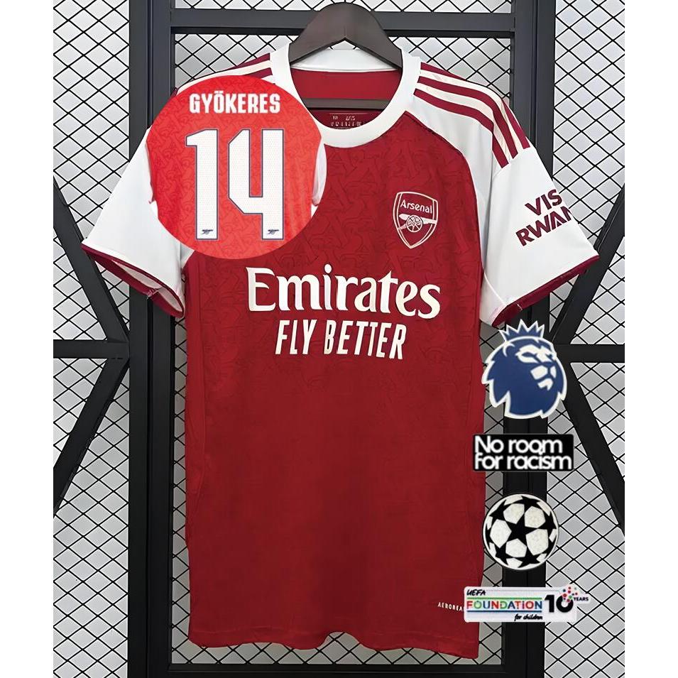 ใหม่!! 25/26 เสื้อฟุตบอลแขนสั้น Arsenal home fan ไซส์ S-4XL