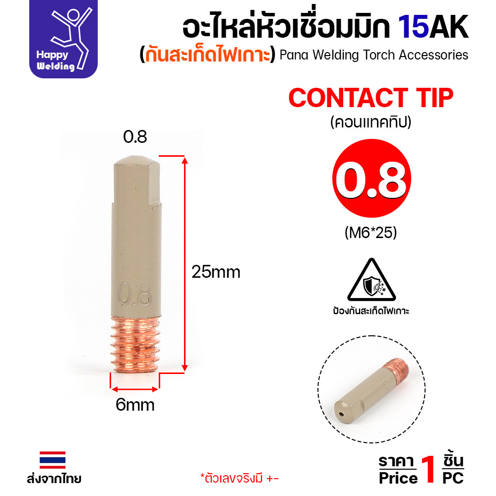 อะไหล่หัวเชื่อมมิก 15AK รุ่นกันสะเก็ดไฟเกาะ ไอเทมเด็ดที่ช่างต้องมี สินค้าพร้อมจัดส่งทันที สั่งเลย!