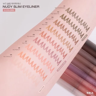 Bbia Nudy Slim Eyeliner #เปีย อายไลน์เนอร์, ดินสอเขียนขอบตา