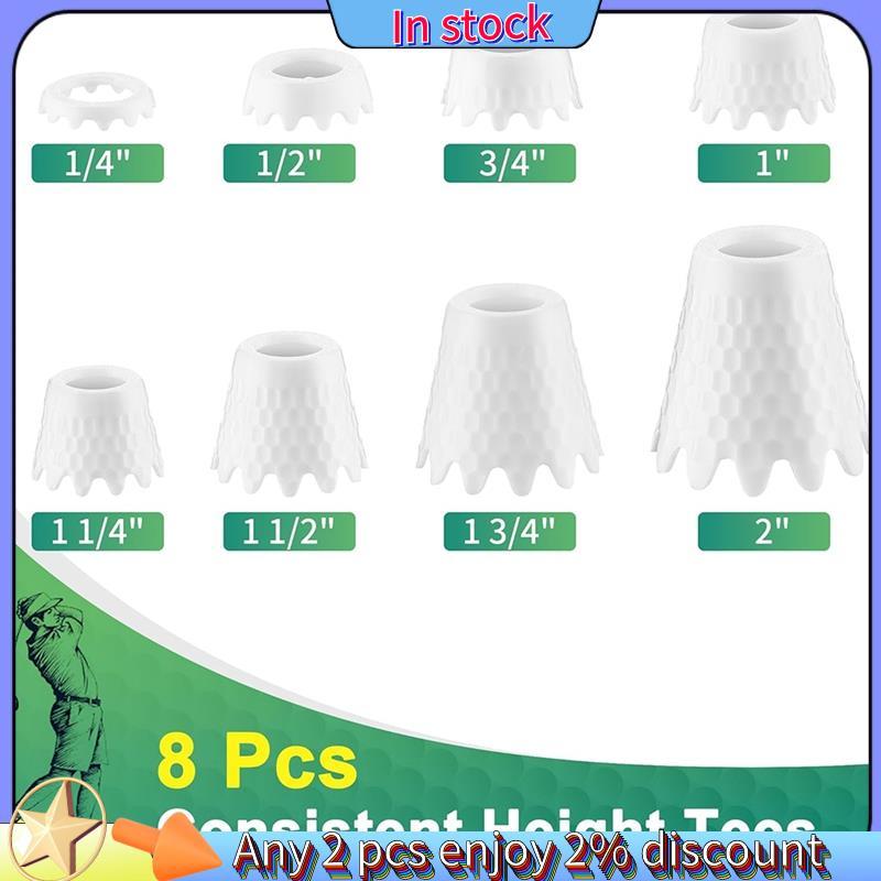 ในสต็อก-8 Pack Golf Tees Golf Simulator Tees สําหรับกลางแจ้งในร่ม