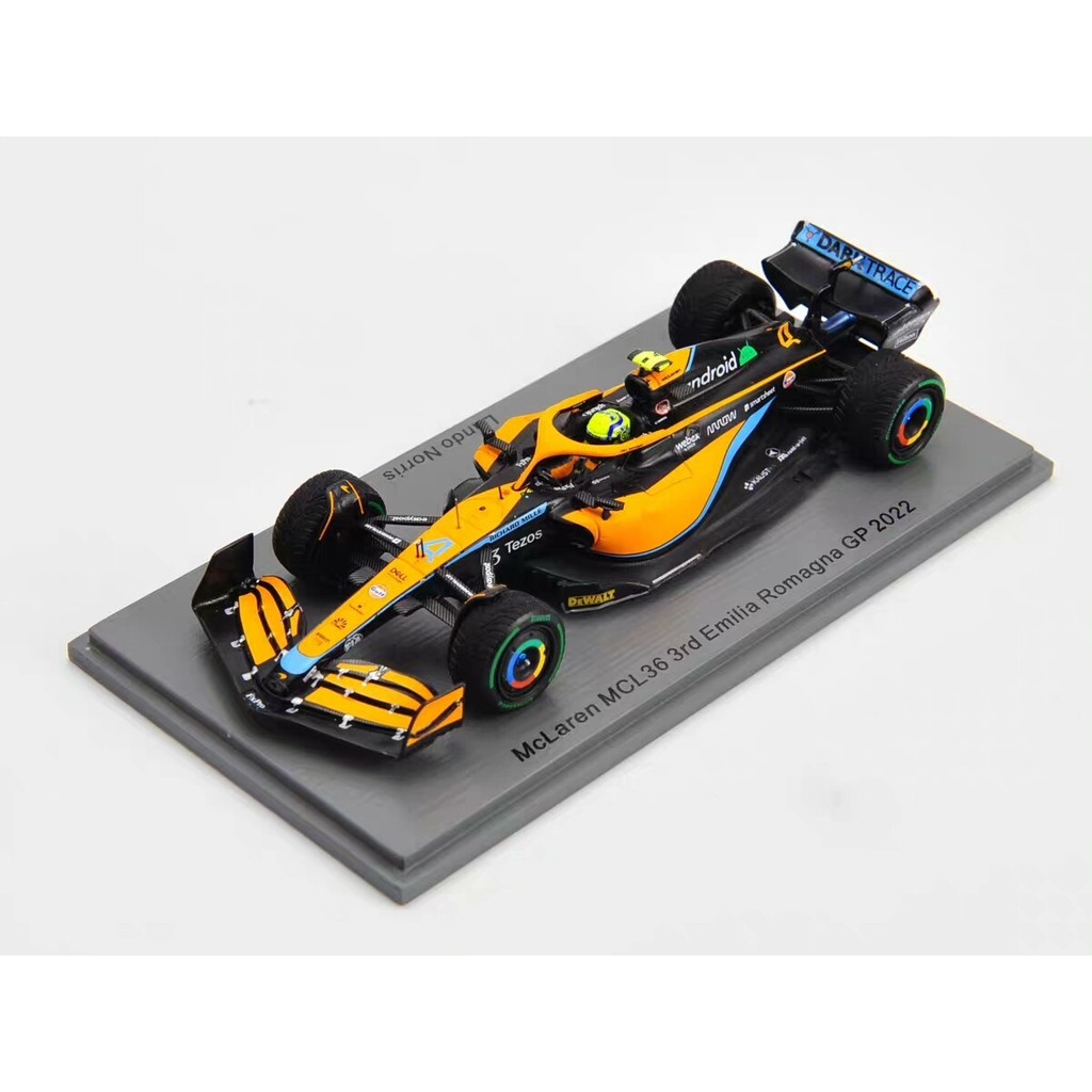 Spark 1: 43 McLaren MCL36 Norris 22 Emilia Romani F1 Racing Model